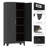 71" Tall Metal Storage Cabinet with 2 Doors, 4 Adjustable Shelves, and Independent Storage Space-1105878431-1098613514