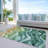 Machine Washable Indoor/Outdoor Christain ACN1242 Teal Rug-109531259
