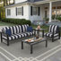 Ensemble de conversation pour 4 personnes avec coussins Sunbrella® Dulcie