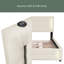 Lit plateforme tapissier avec rangement Keyra-1940005233