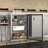 24 in. W 4.1 cu. ft. Commercial Glass Door Back Bar Cooler Refrigerator with LED Lighting in Stainless Steel-65246204