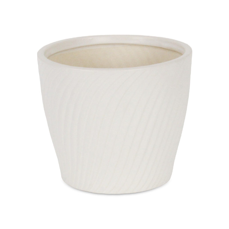 Currula Handmade Ceramic Pot Planter, 5.75" x 6.75" x 6.75"