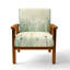 Chaise rembourrée Meadow - Fauteuil crème Meadow Floral Horizon II-1276207510