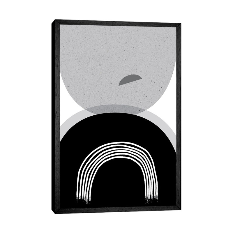 Black Grey Minimalist II by Urban Epiphany - Gallery-Wrapped Canvas Giclée on Canvas, 66.04 cm H x 45.72 cm W
