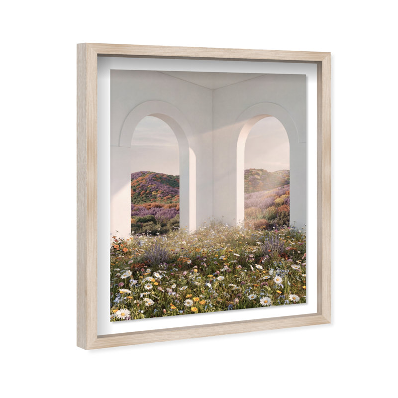 Sunlight Coming Through Print by Oliver Gal, 25.5"H x 31.5"W, Natural Oak Shadowbox