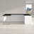 Glidden Reversible U-Shape Executive Desk with Pedestal-115159004