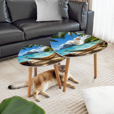 Ensemble de 2 tables basses gigognes Triangle Nesting