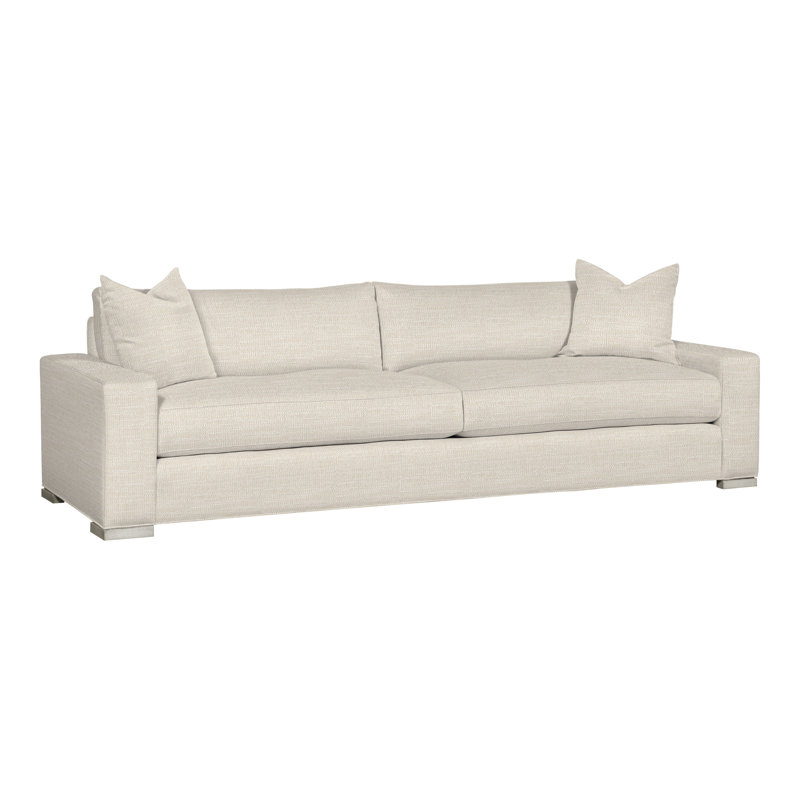 Paxton 109" Two Seat Extended Sofa, Tommy Flax, Film Noir