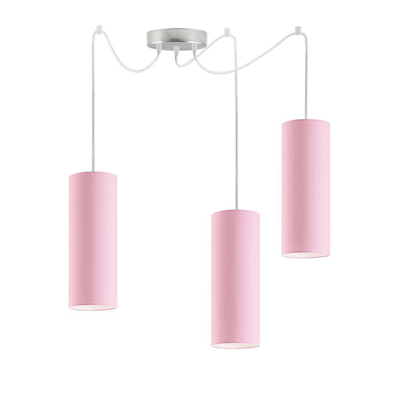 Jeannicole 3 - Light Pendant, Pink, Silver