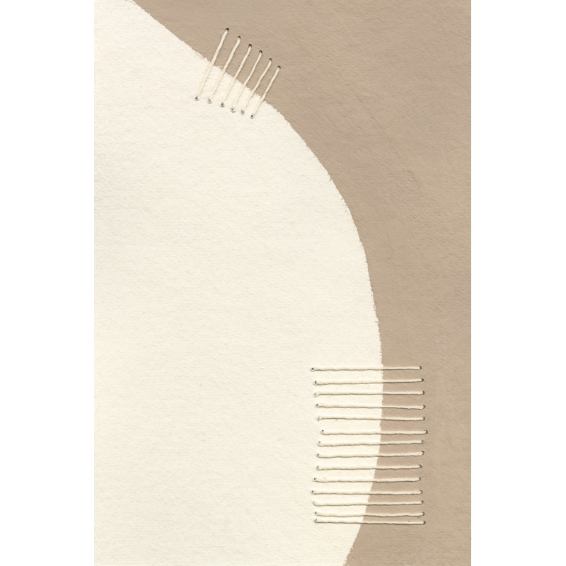 Neutral Stitches IV by Regina Moore - Wrapped Canvas Print, 122cm H x 81cm W