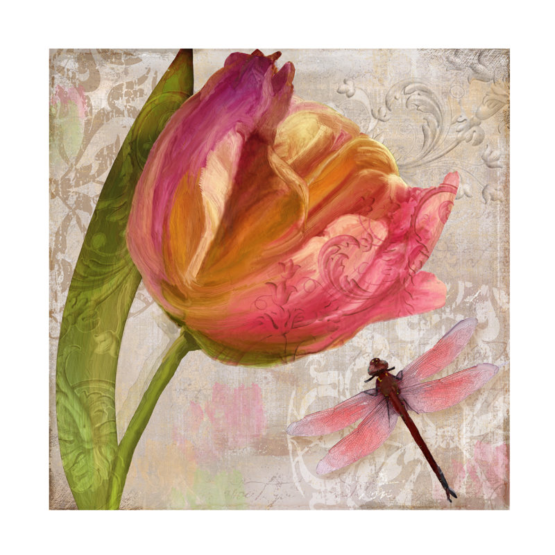 Art sur toile Sasha Tulip Tempest II_ALI73286, H 18 po x l 18 po