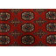 Tapis oriental rouge en laine noué à la main 6 pi 5 po x 10 pi Bokhara