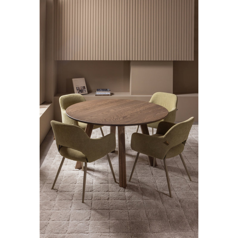 Haarlem Solid Wood Table Leg, Cashmere Brown