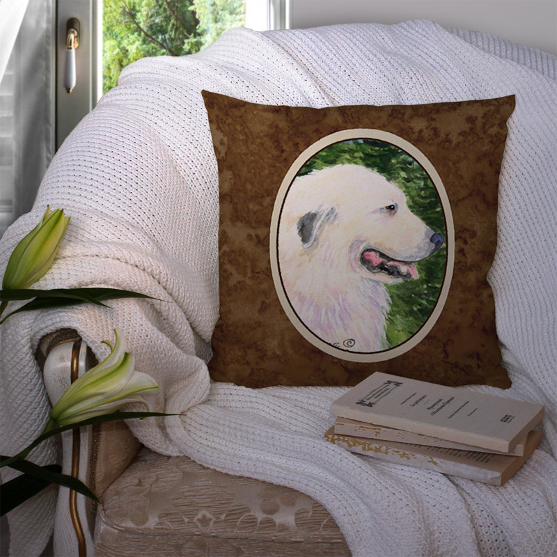 Coussin décoratif intérieur/extérieur great pyrenees