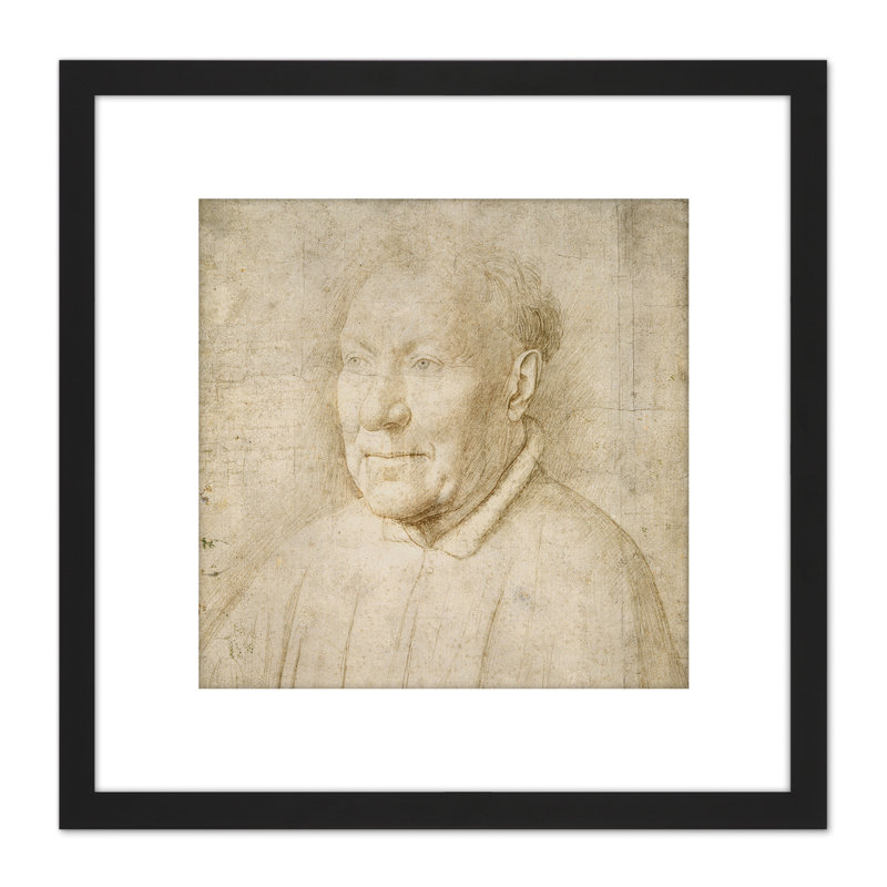 Portrait Cardinal Niccol Albergati by Jan Van Eyck - Single Picture Frame Painting