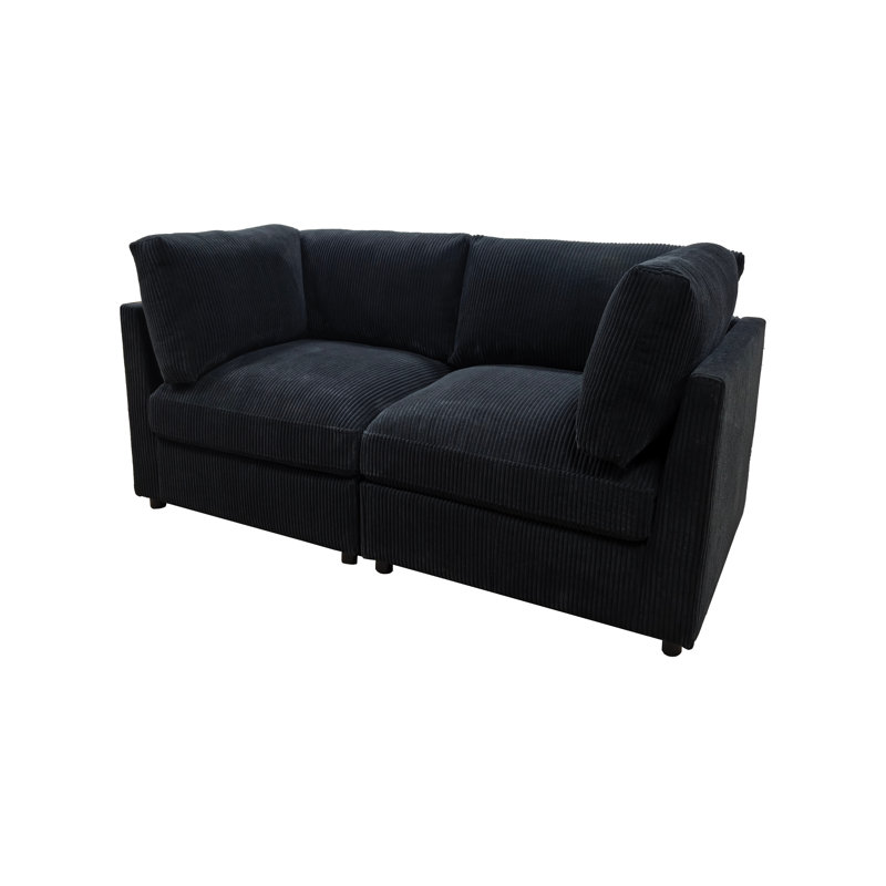 Causeuse Faymill, Noir anthracite