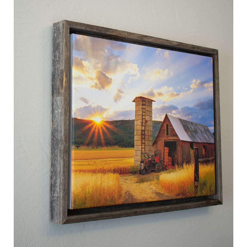 Cadre en toile de grange rustique | For For Oil Paintings & Wall Art - Photographie sur toile à cadre flottant
