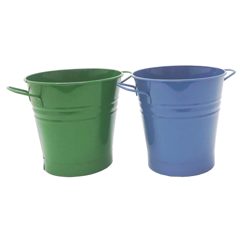 Winston Porter Decorative Bin, Sage-Blue