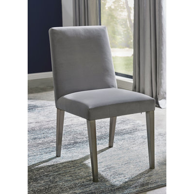 Chaise rembourrée en lin Donaho