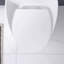 Toilette simple en forme d'œuf en blanc brillant