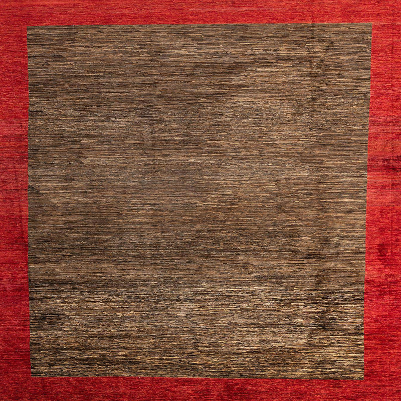 Abstract Indoor Rug, Square 6'
