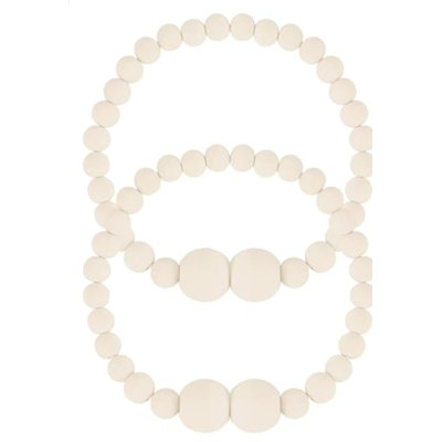 Embrasses de rideaux magnétiques, lot de 2 retenues de rideaux pour rideaux, embrasses de rideaux en perles de bois, attaches de rideaux élégantes pour le décor de chambre à coucher, décor de chambre bohème, décor de chambre de bébé, décor de f