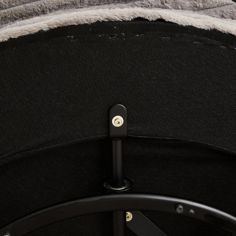 Fauteuil simple de 55 po, pivotant à 360 degrés, mousse de velours côtelé, canapé moderne moelleux pour le salon, mousse à expérience garantie de 55 po, support pivotant
