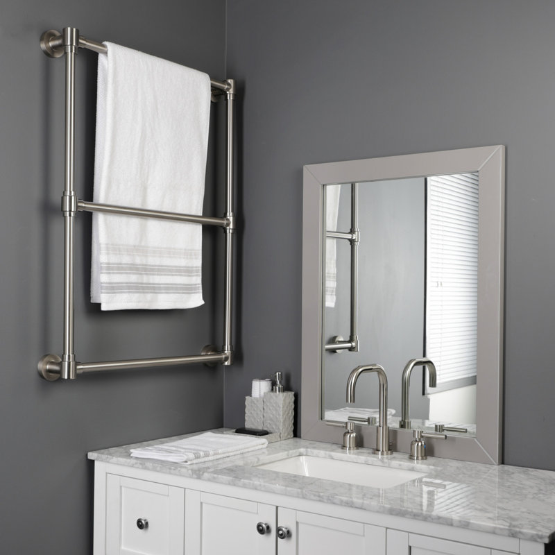 Kingston Brass Gallant 24-Inch Wall Mount 3-Bar Towel Rack, Brushed Nickel