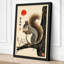 Squirrel in Silence Japandi - Wrapped Canvas-2146032316-2146032451