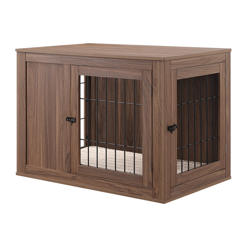 Gelinas Wood Furniture Style Crate, Walnut, Medium (25" H x 23" W x 36" D)
