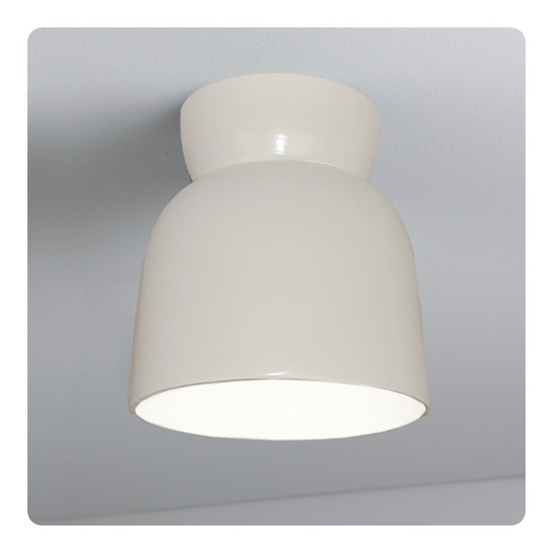 Outdoor Flush Mount, LED (Integrated), Gloss White Fixture