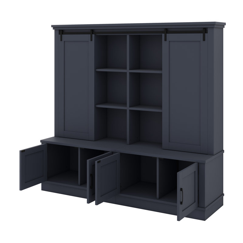 Smart Entryway Organizer Combining Ample Storage, Sliding Rails, And Artistic Tree Silhouette