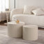 Ensemble de 2 tables basses gigognes Beige-387738033-387738032