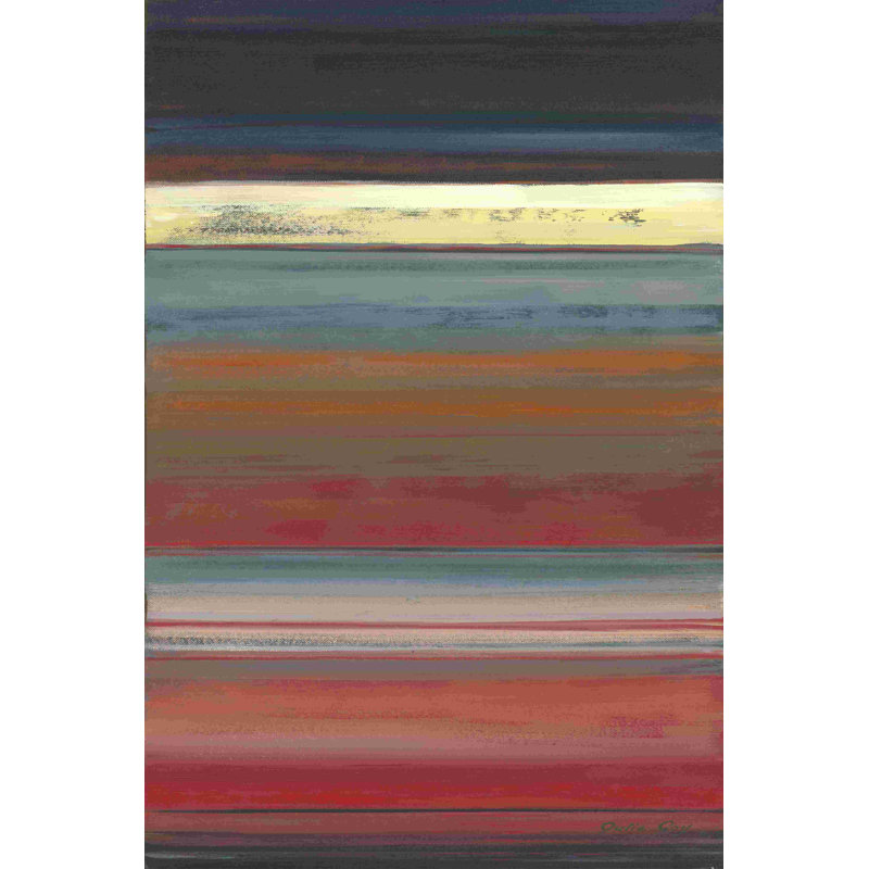 Rayons du soir, H 18 po x l 12 po