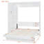 Lit escamotable mural Murphy avec tablettes, garde-robe et lumières DEL-1863034600-1863034601