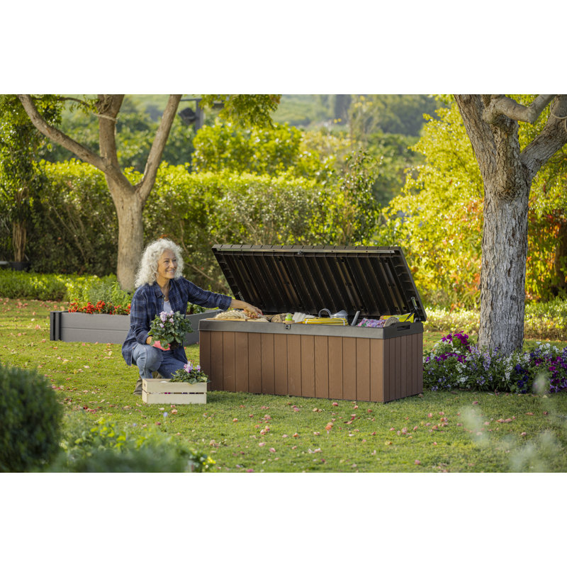 Keter Darwin 454L Storage Box - Grey, Brown