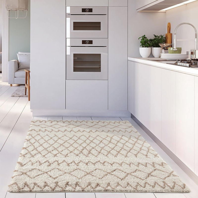 Geometric Machine Tufted 150cm X 80cm Area Rug