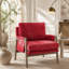 Fauteuil Mid-Century moderne en velours, orange-480683818