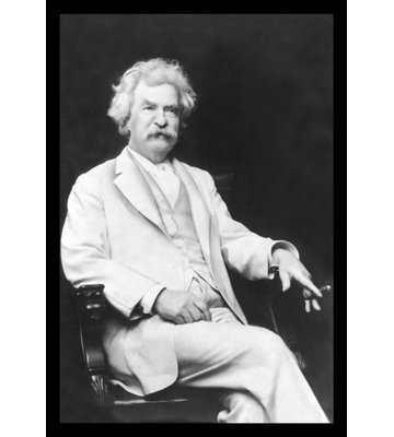 Reproduction de photo sur toile tendue, "mark twain" par bradley