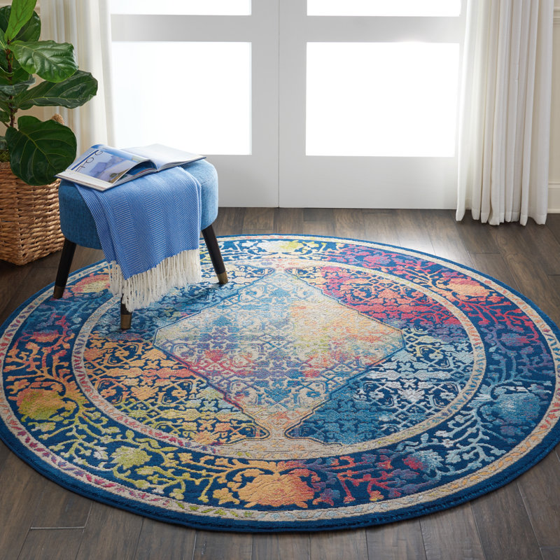 Slader Indoor Rug, Round 6'