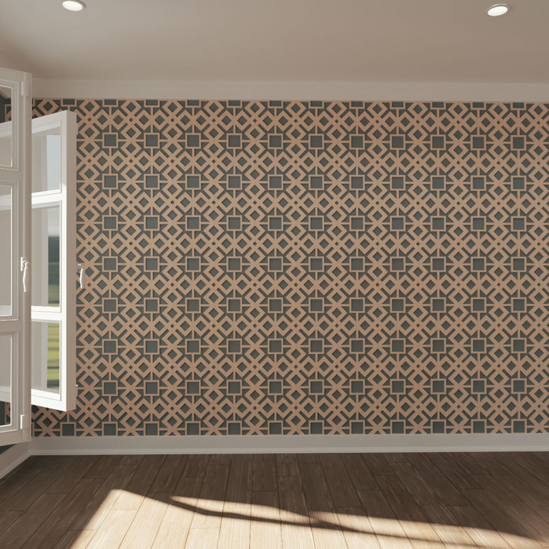 Panneau mural 3D 7,375 "x 7,375", Aulne, H 11,375 po x l 11,375 po