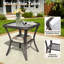 Ensemble de patio extérieur en osier pour 2 personnes avec chaises, repose-pieds, table d'appoint et coussins beiges-1698005750