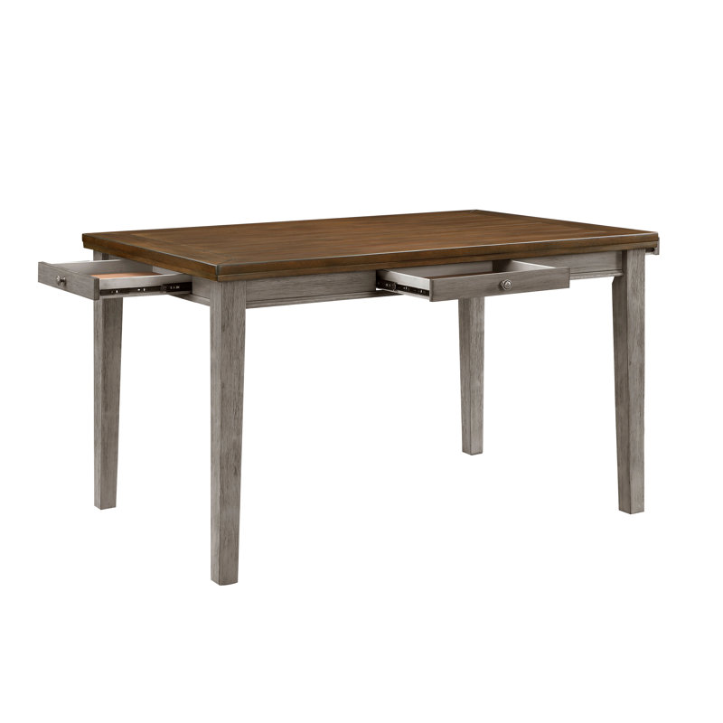 Sherburn End Table with Storage, Cherry/Gray