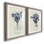 «Indigo Floral Vase I», reproduction de cadre photo sur toile 2 pièces-352828641-352828645