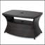 Table d'appoint Berkeley avec trou pour parasol intégré et conception en osier durable pour l'extérieur-161756853