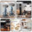 Antique Industrial Round Bottom Adjustable Height Soft Seat Cafe Retro Hydrant Stylish Water Pipe Design Pub Kitchen Bar Stool-114234861-114234868-114234869