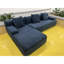 Canapé Cloud désossé avec base antidérapante, canapé moderne, espace de vie personnalisable, canapé modulaire confortable, convient aux pièces intérieures, aucun assemblage requis, bleu foncé-1538922848