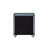 1pc Glam 3-Drawer Nightstand Velvet Tufted Drawer Front Jewelry Tray Faux Crystal Drawer Knobs