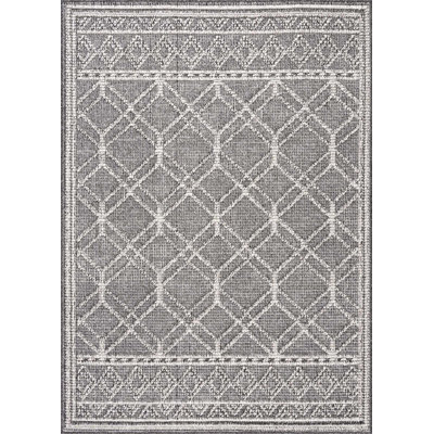 Tapis d'extérieur gris Janyssa