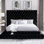 Lit plateforme tapissier Madera